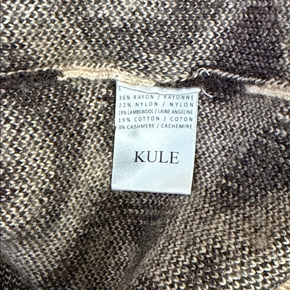 KULE The Stevens Leopard Print Wool-Cashmere Blend Crewneck Sweater Sz S - Picture 9 of 9